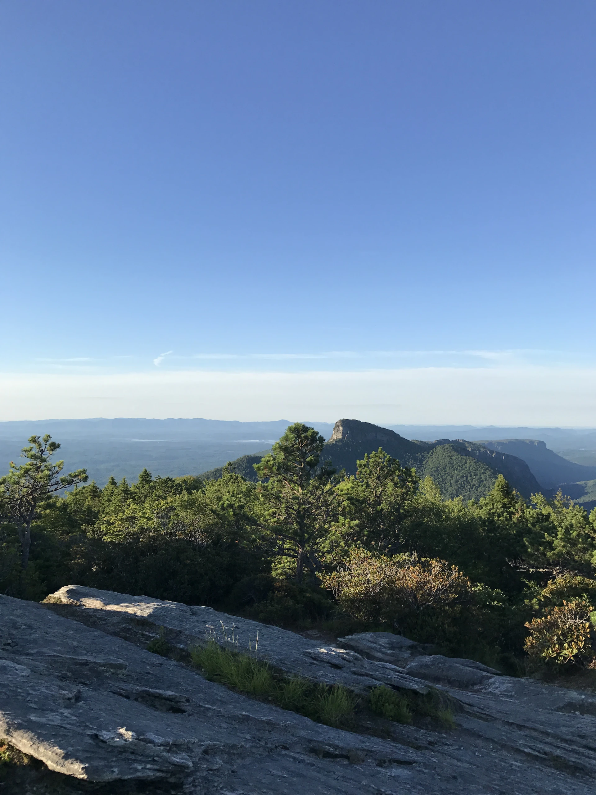 the view from the top of a mountain
