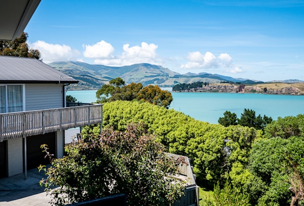 A scenic view of a rental property featured in reviews.