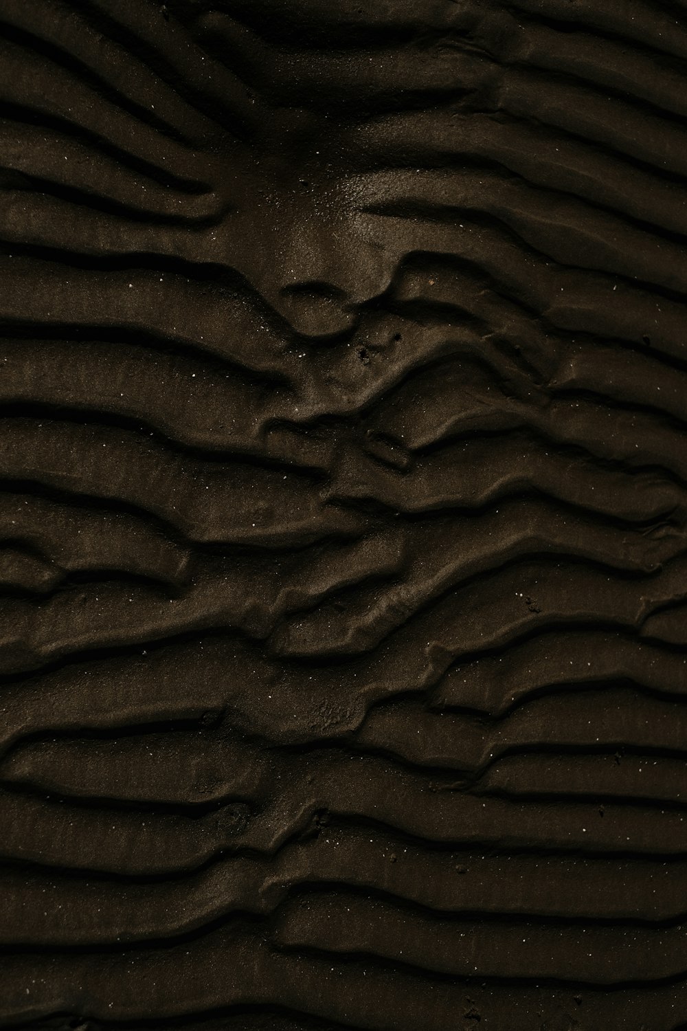 a close up view of a sand dune
