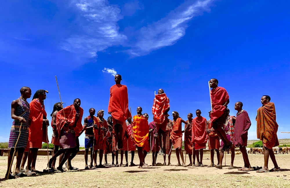 a group of african men standing next to each other