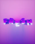 the word fresh spelled in 3d letters on a pink background