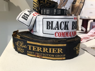 Custom printed gummed tape featuring a company logo.