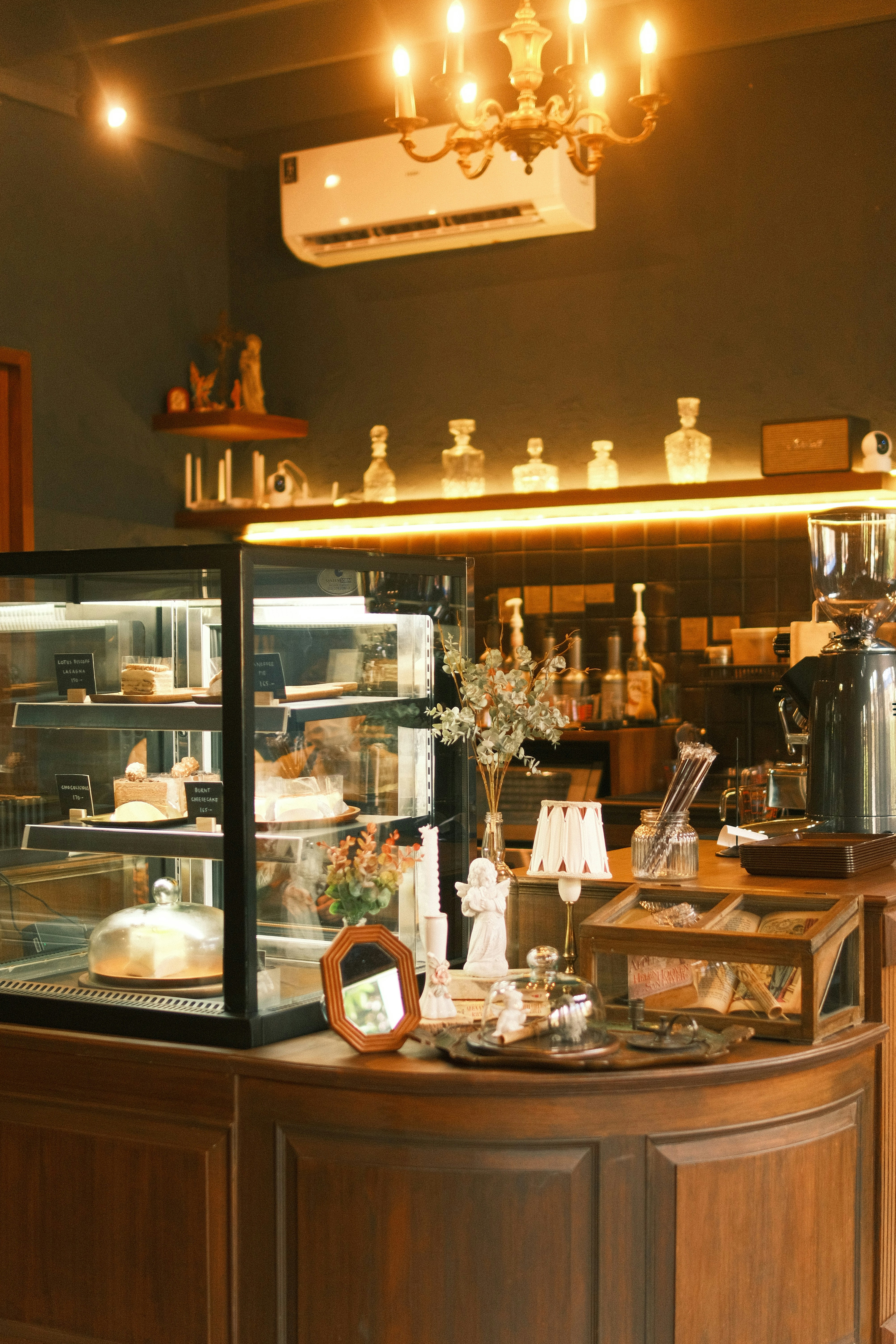 Coffee shop morning atmosphere