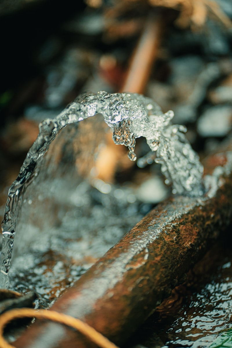 Close-up van stromend water