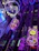 Futuristic neon-lit workspace with holographic AI interface glowing purple.