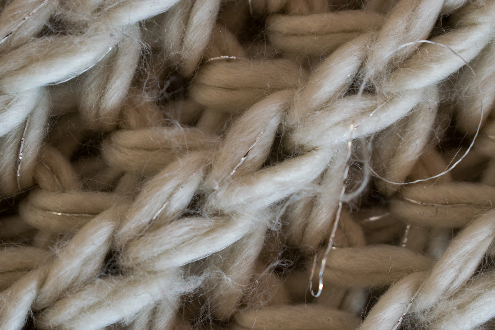a close up of a piece of yarn