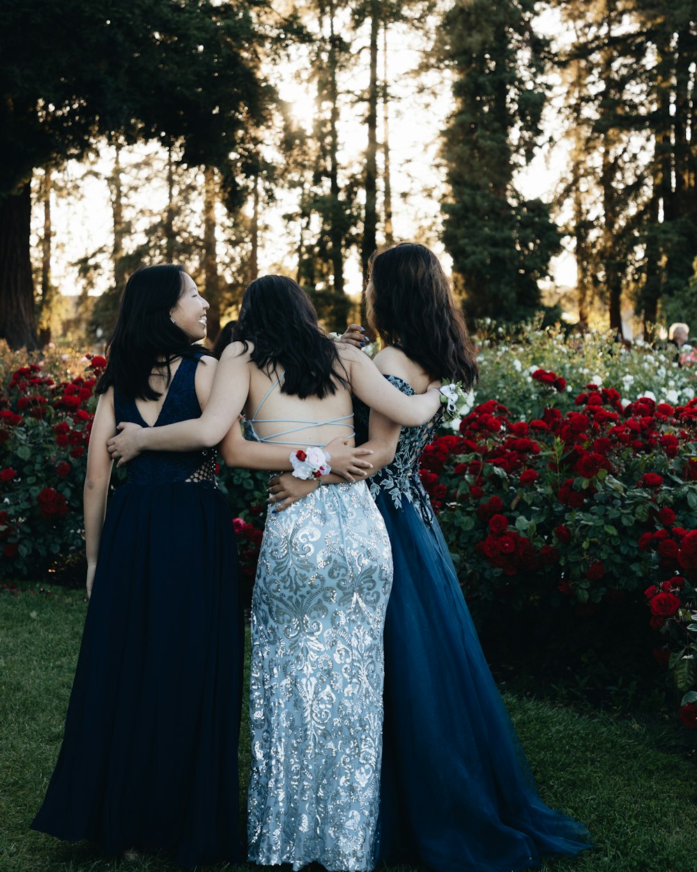 a group of women standing next to each other