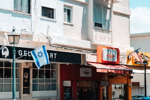 A bustling real estate market scene in Israel.