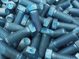 A collection of various types of bolts.