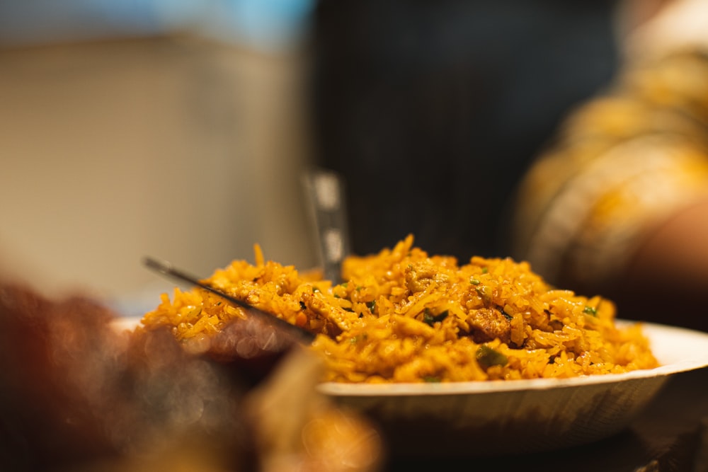 a close up of a plate of food on a table