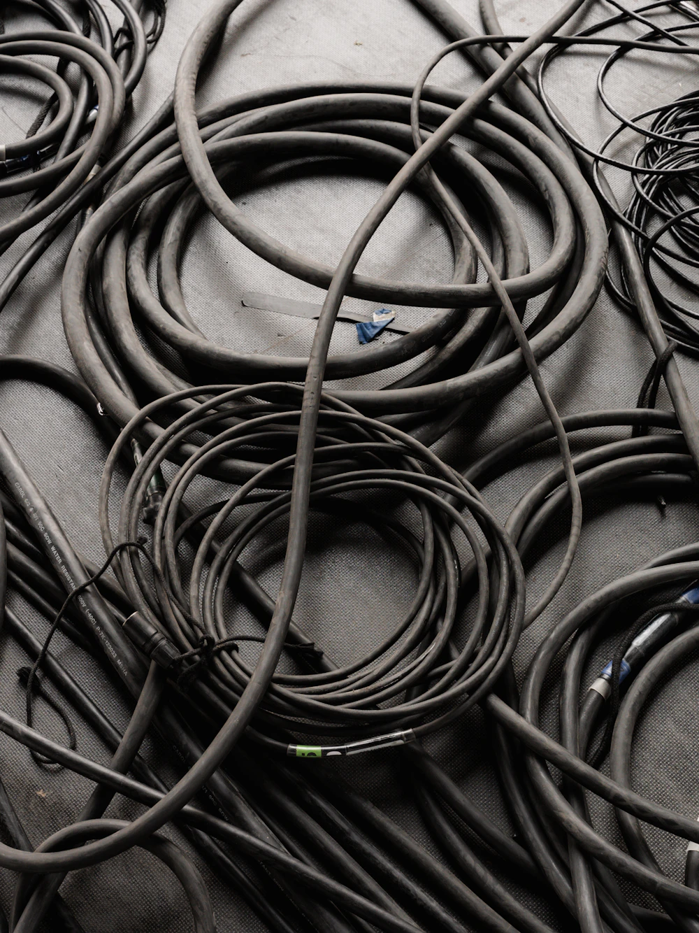 Underground conduit cable routing for outdoor CCTV runs