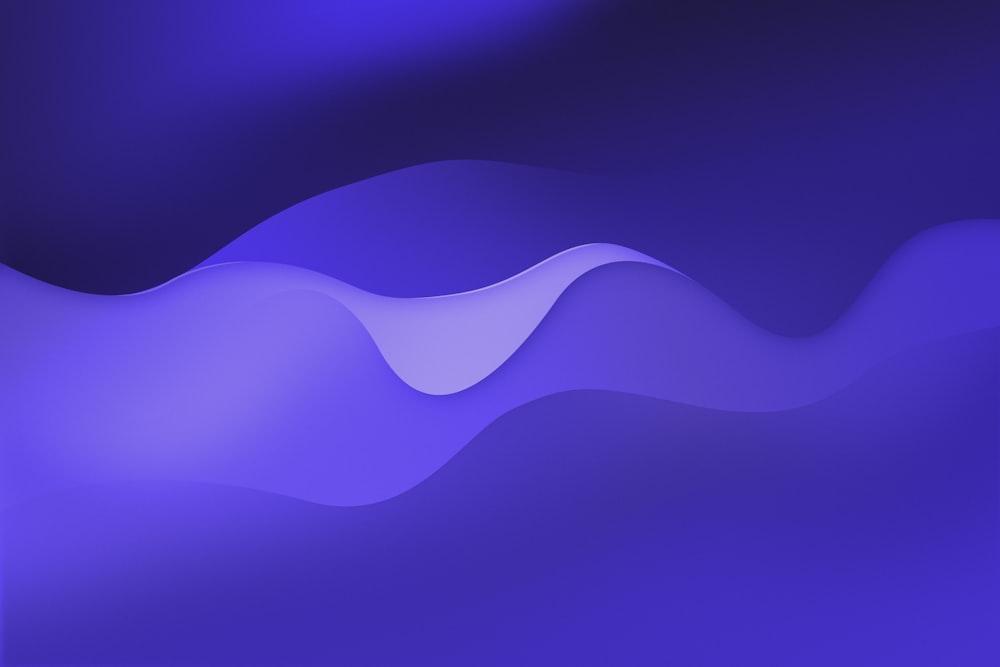 a blue and purple background with wavy shapes