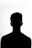 a silhouette of a man in a black shirt