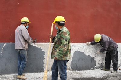 a group of men standing next to each other