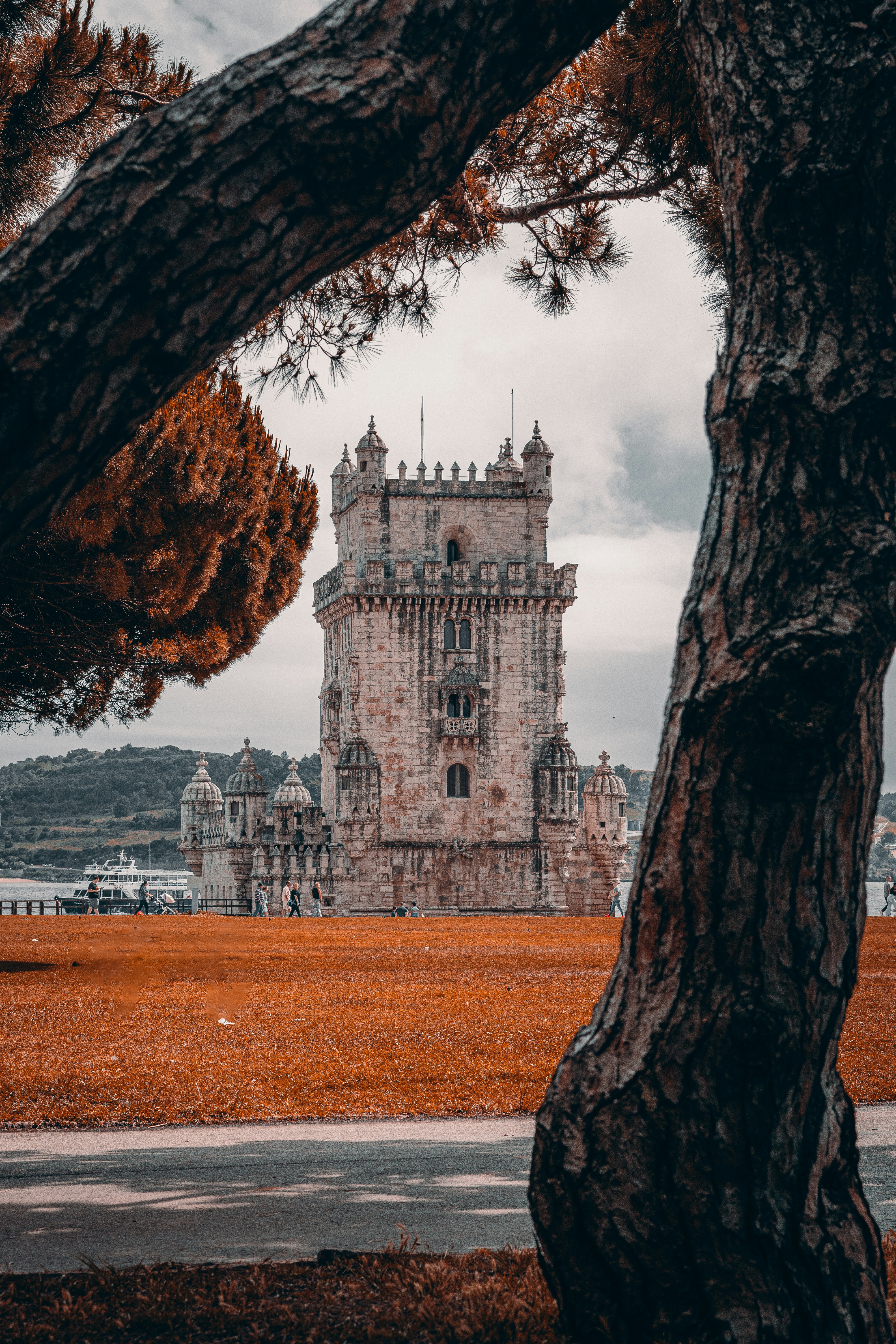 a tall tower with a clock on the top of it