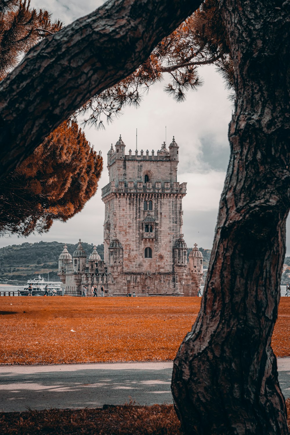 a tall tower with a clock on the top of it