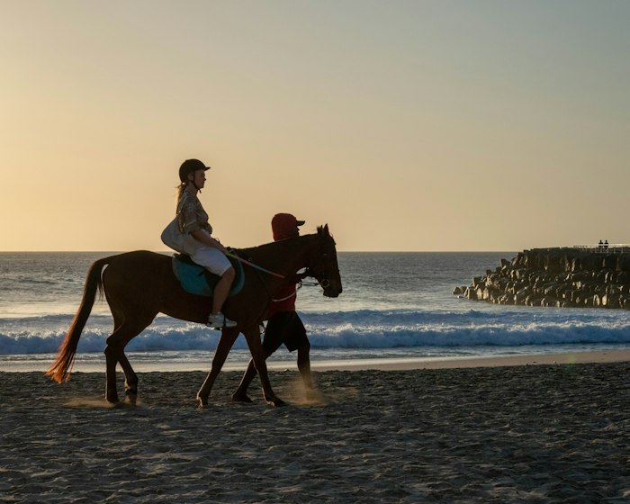 Balade à cheval sur la plage