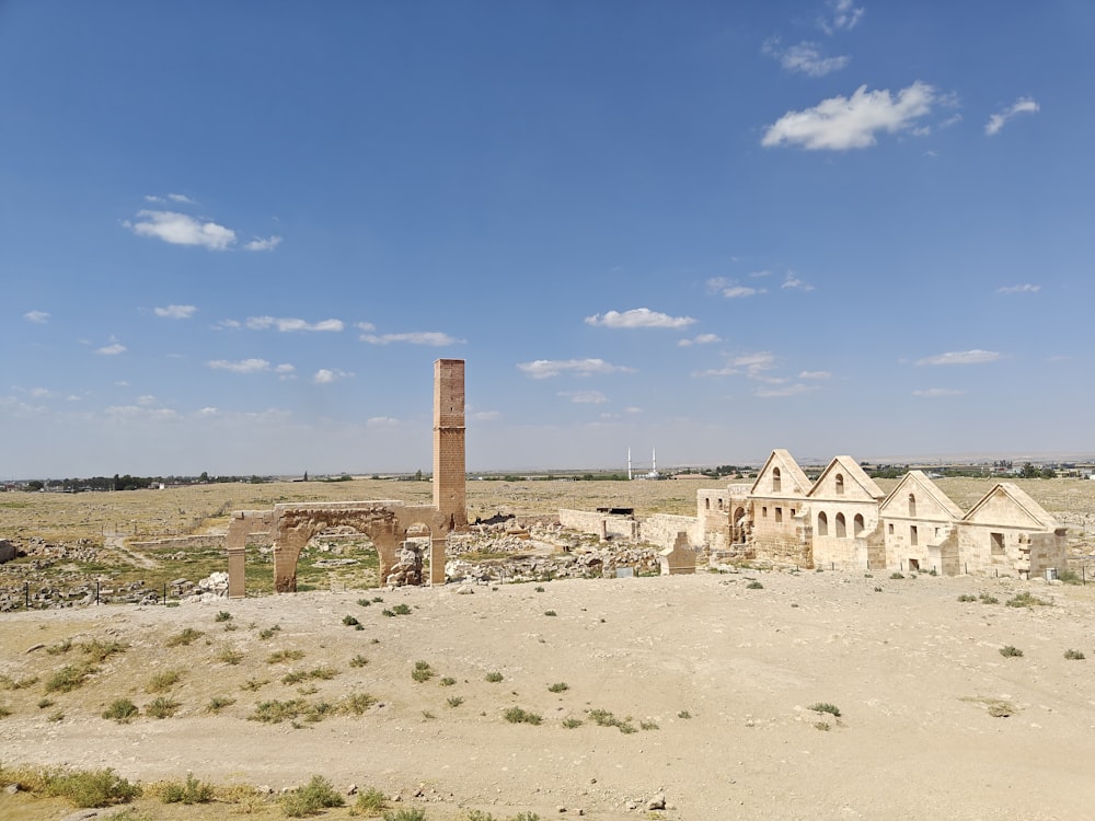 an abandoned building in the middle of nowhere