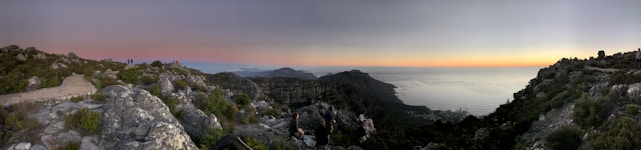 A panoramic view of Balochistan's rugged landscape at sunset.