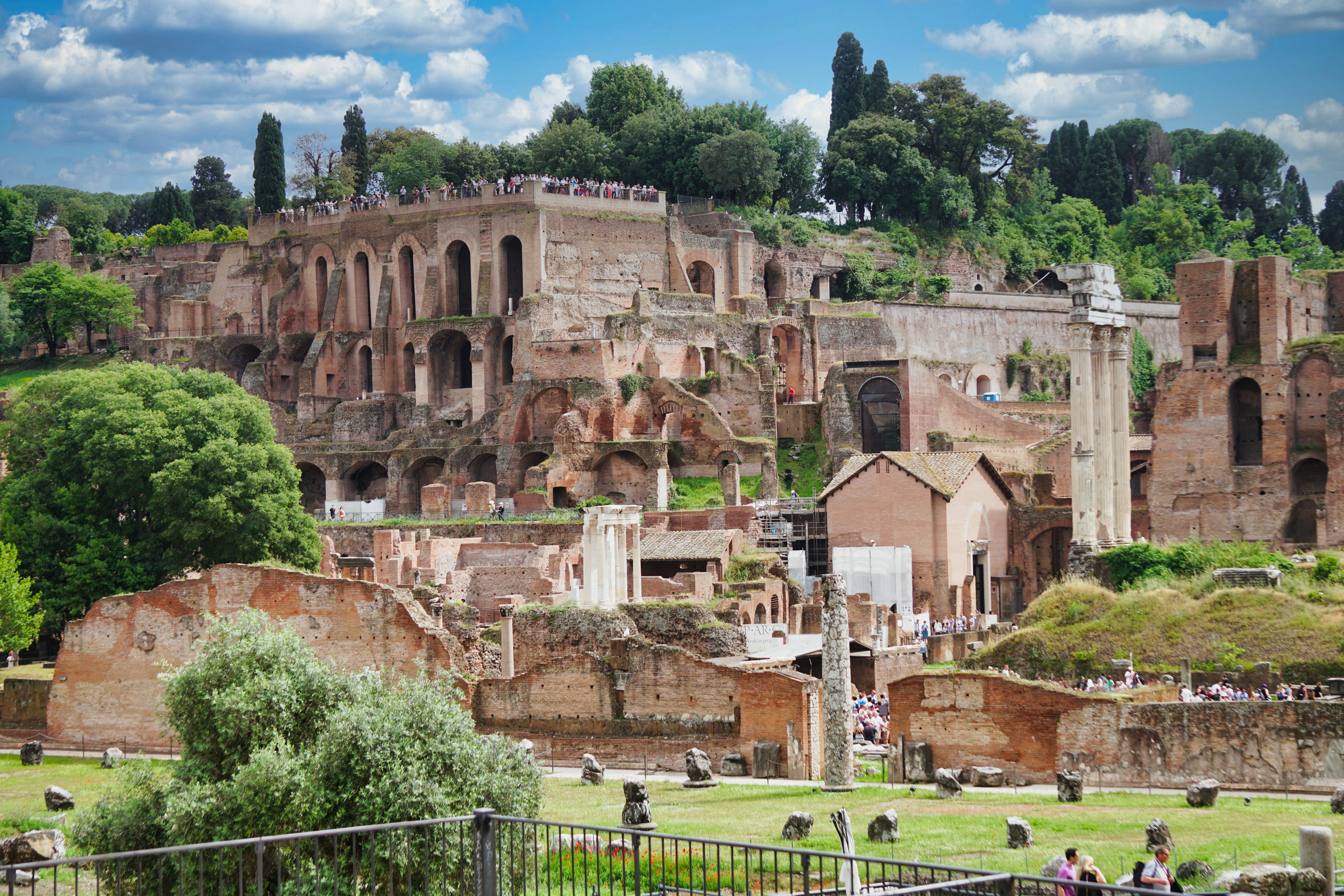 the ruins of the ancient city of pompei