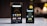 Two black Sony portable devices are displayed on a flat surface, both showing a screen with app icons such as settings, music player, and files. The background is blurred with circular light patterns.