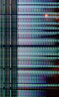 Close-up of a high-resolution LED panel showing colorful dynamic content in daylight
