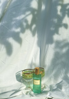 An elegant setting showcasing the fragrances amidst natural Zambian landscapes.