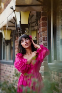 Robe fluide rose