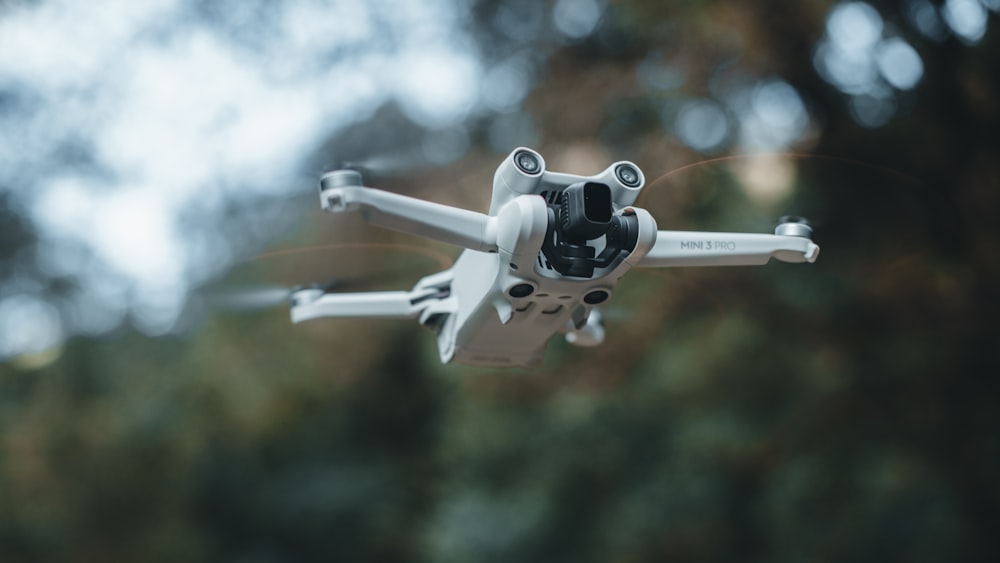 a close up of a small white object in the air