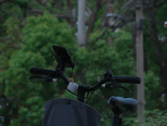 A smartphone screen showing the Veloza app with nearby bikes available