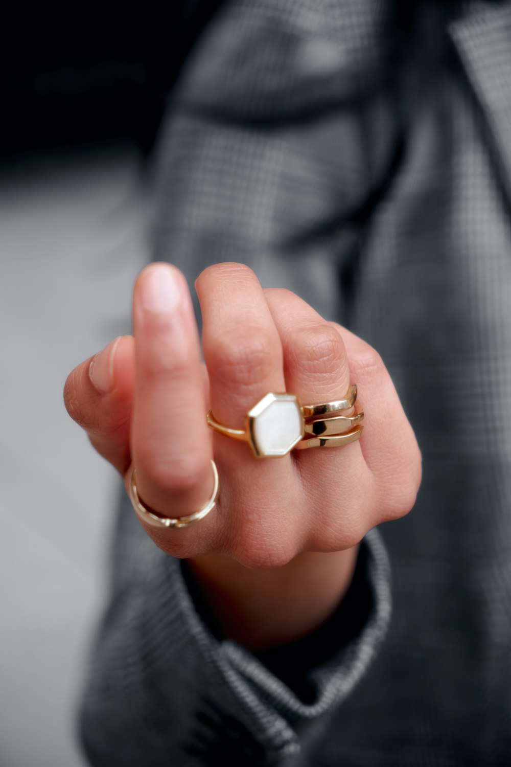a person holding a ring in their hand