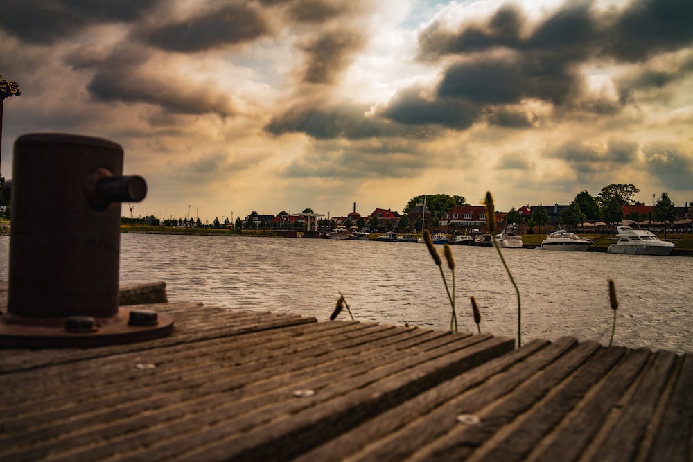 a view of a body of water from a dock