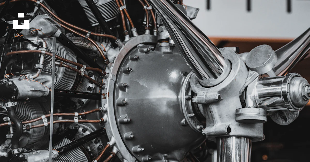 Object Show Jet Engine A close up of a jet engine on display photo – Free Motorcycle Image on ...