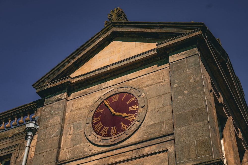 a large clock on the side of a building