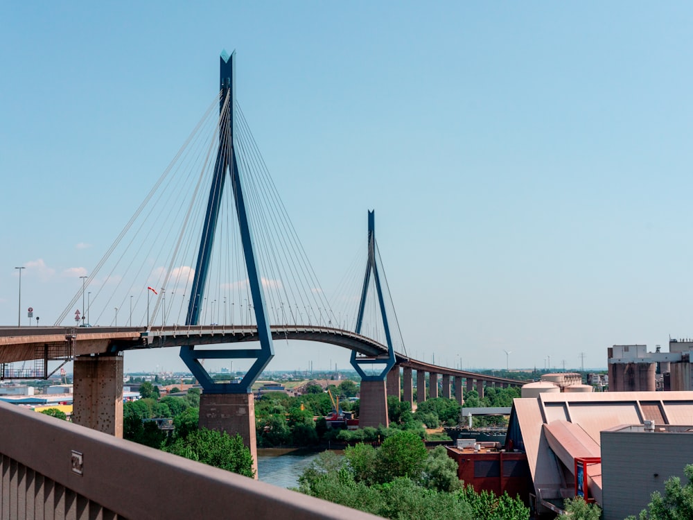 a view of a bridge over a river