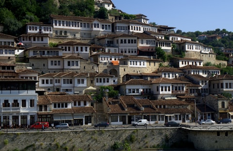 a large group of houses on a hillside