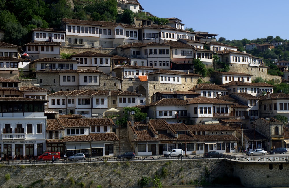 a large group of houses on a hillside