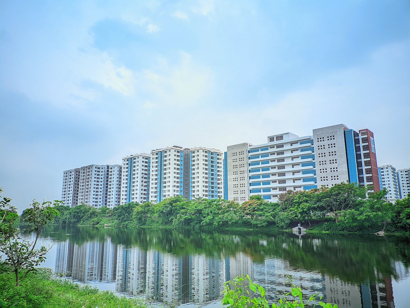 Modern office buildings in Uttara, Dhaka