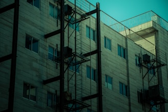 A commercial building equipped with safety solutions.