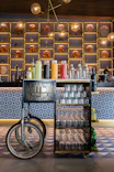 A beautifully decorated baptism celebration featuring the mobile bar with personalized touches