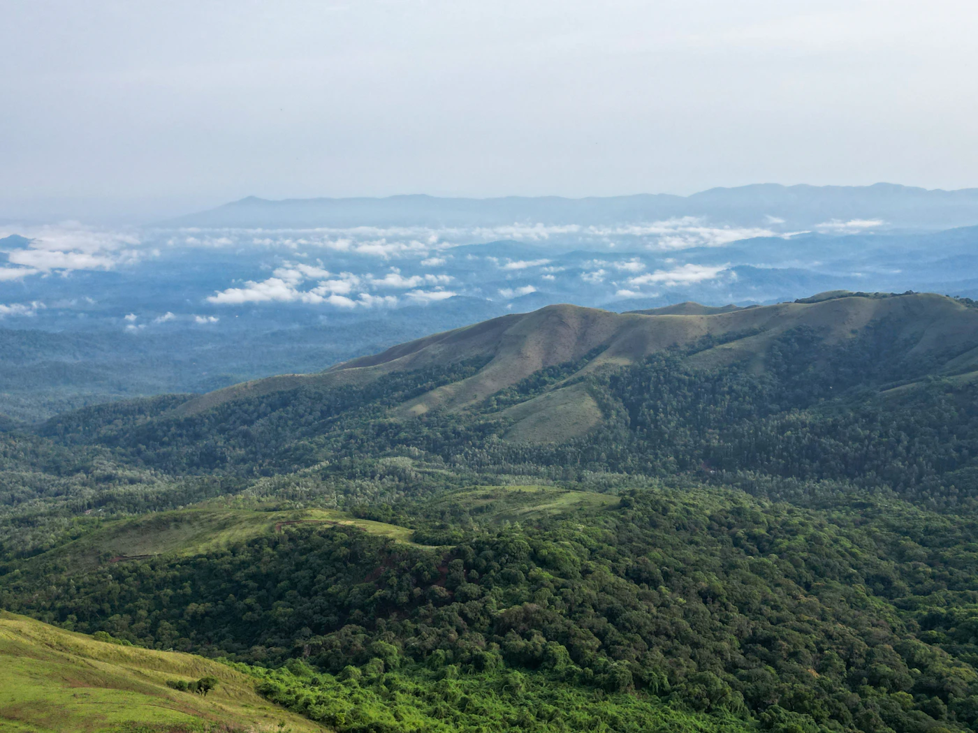 Sahyadri mountain range viewed from a high vantage point