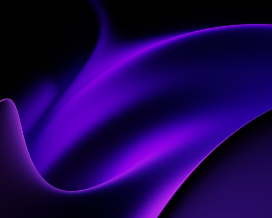 Abstract digital growth visualization with deep purple and gold accents.