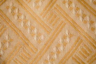 a close up view of a knitted blanket