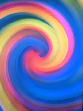 A vibrant, swirling mix of bold colors blending in an abstract pattern.