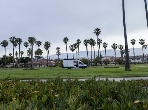 Climaviva service van parked outside a house in El Monte, CA