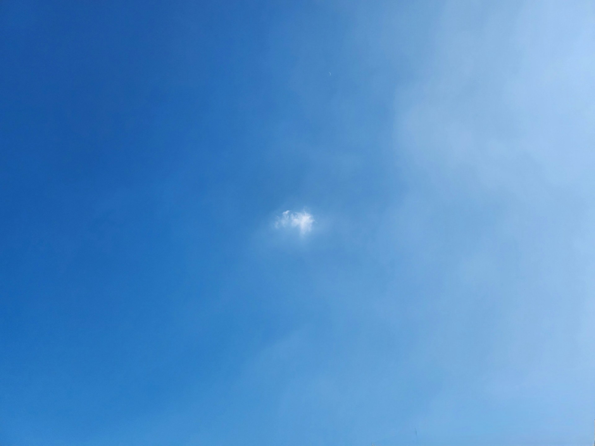 a person flying a kite in a blue sky