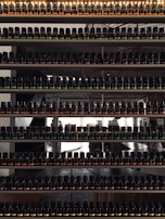 Organized shelves of chemical lab supplies with elegant labels matching direhlab’s signature colors.
