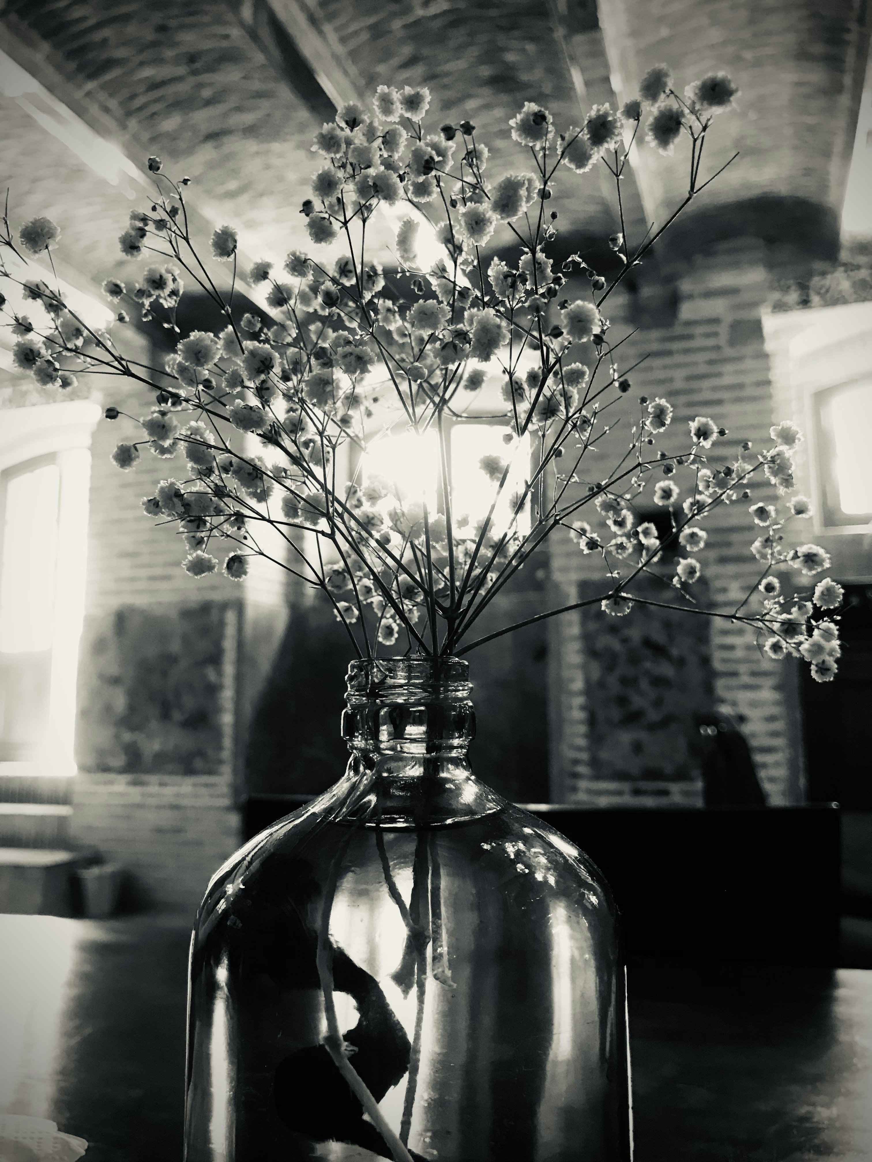 Vaso de vidro artesanal