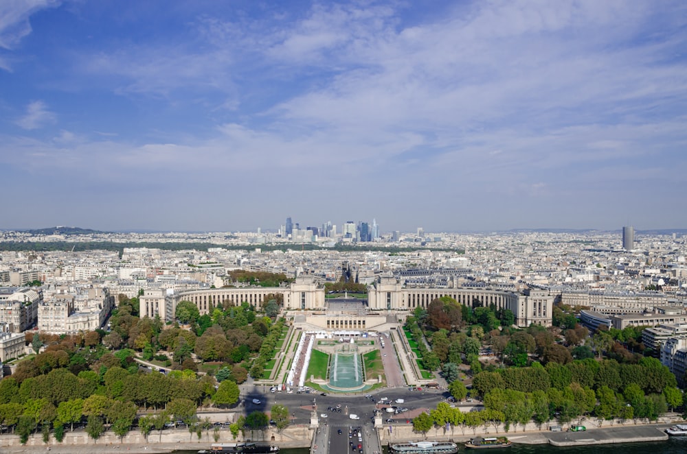 a view of the eiffel tower from the top of the eiffel