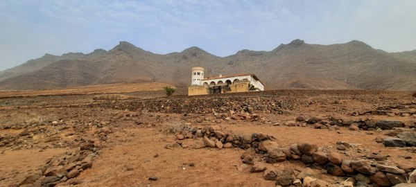 A lone house in the volcanic desert — Fuerteventura, Spain